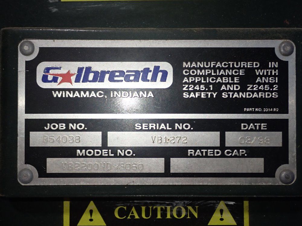 Galbreath 60" X 29" X 47" Baler - Vb2200hd-3060