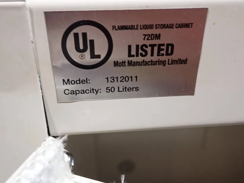 Mott Mfg 50 Liters Flammable Cabinet - 1312011