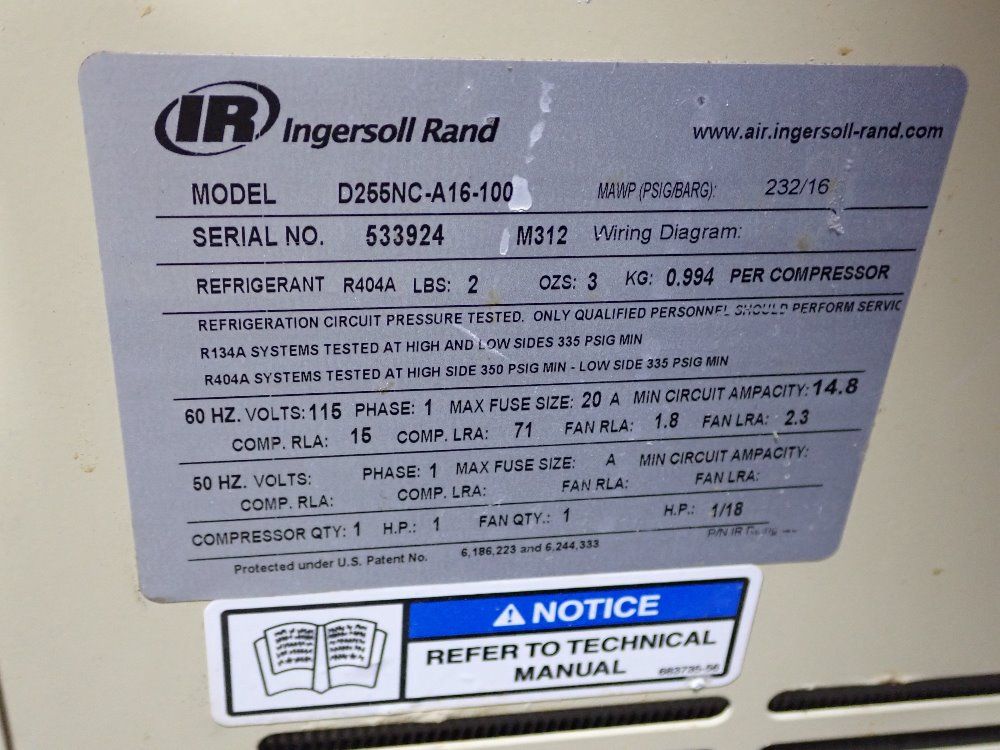 Ingersoll Rand Temperature Control - D255nc-a16-100
