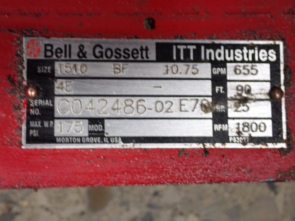 Bell & Gossett 25 Hp Vacuum Pump