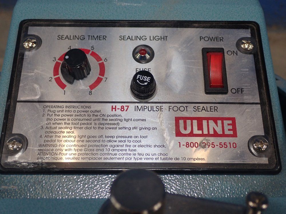 Uline 12" Impulse Foot Sealer - H-87