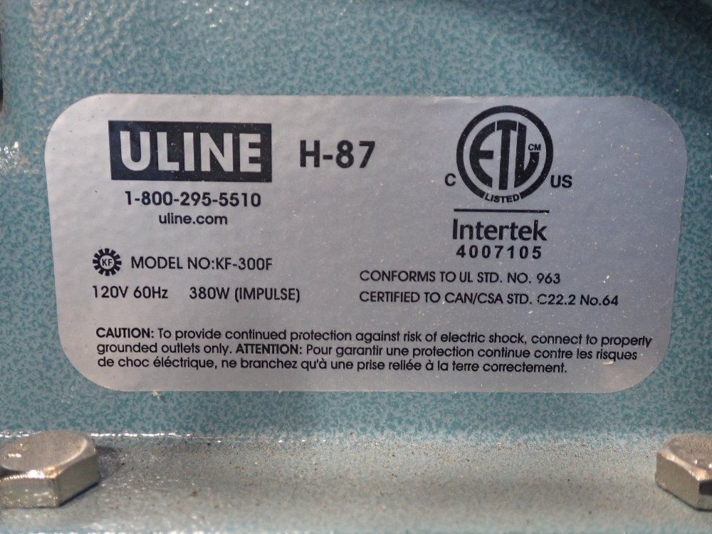 Uline 12" Impulse Foot Sealer - H-87