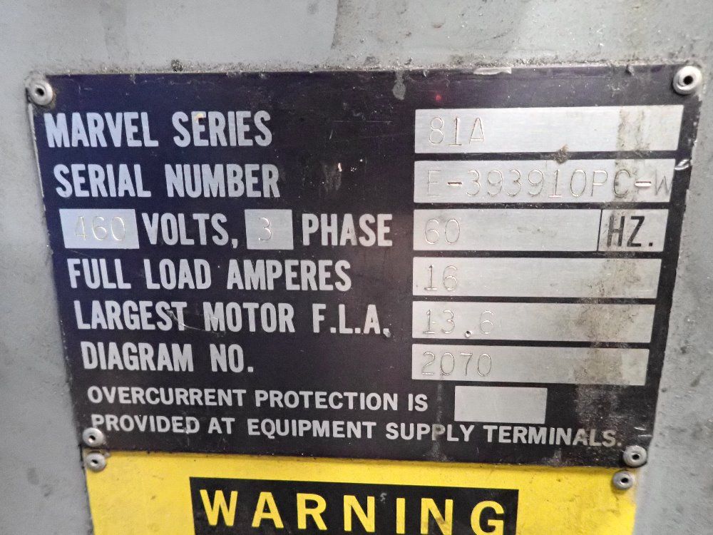 Marvel 18" Vertical Bandsaw - 81a