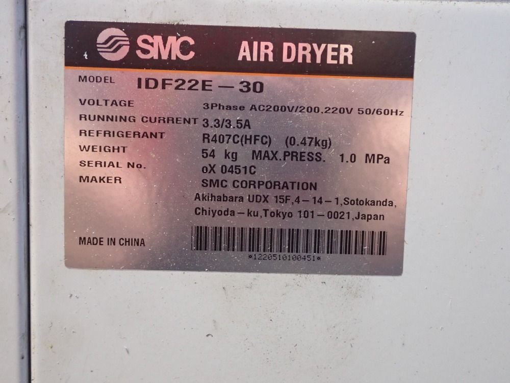 Smc Air Dryer - Idf22e-30