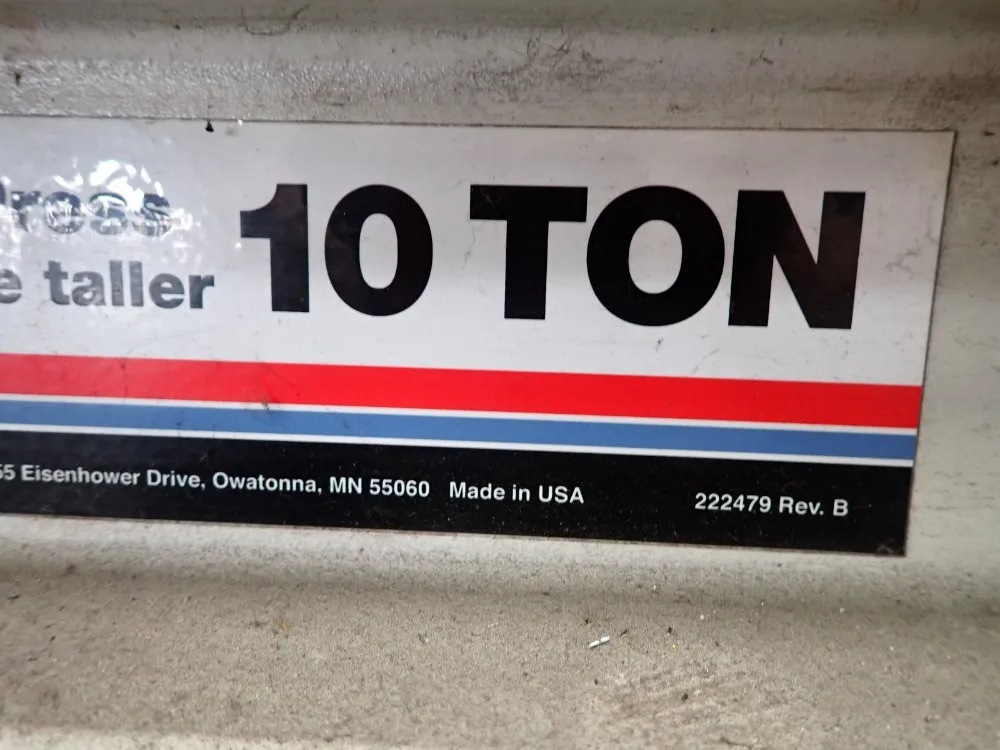 Spx Corp. 10 Ton Hydraulic Press