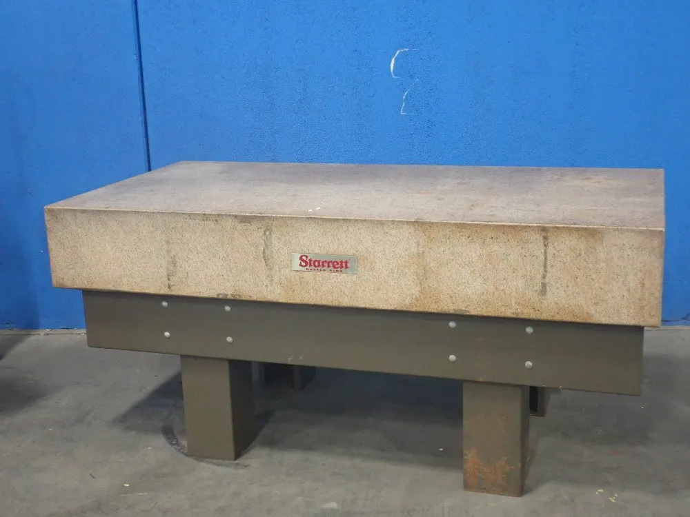 Starrett 72"x36"x10.5" Granite Surface Plate W/stand - Master Pink