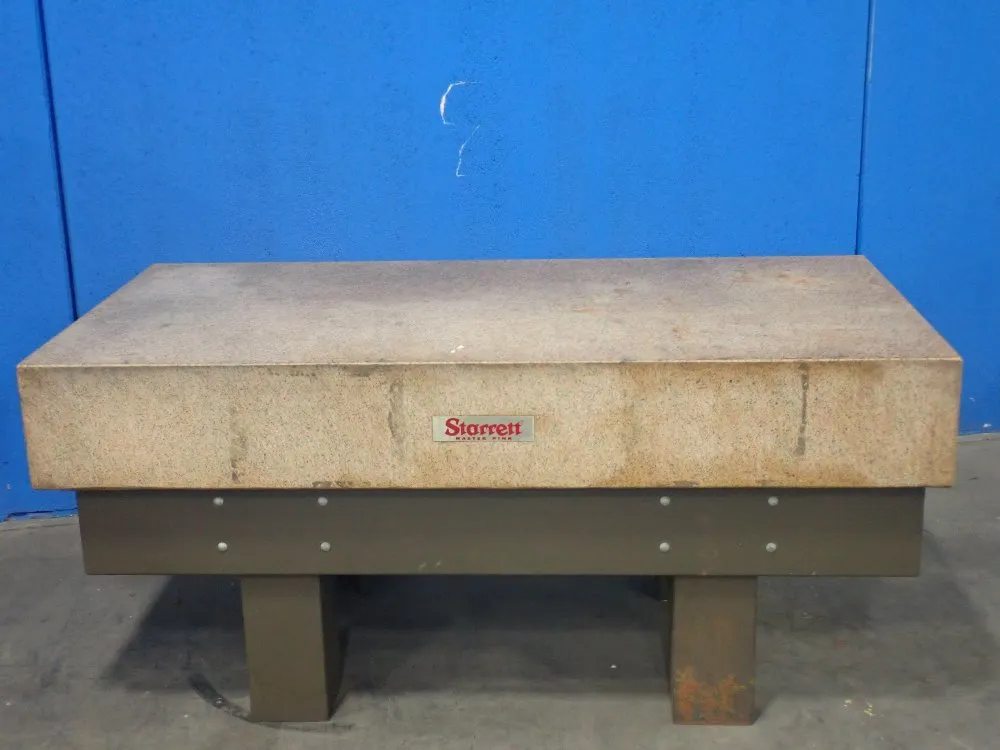 Starrett 72"x36"x10.5" Granite Surface Plate W/stand - Master Pink