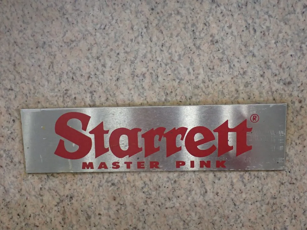Starrett 72"x36"x10.5" Granite Surface Plate W/stand - Master Pink