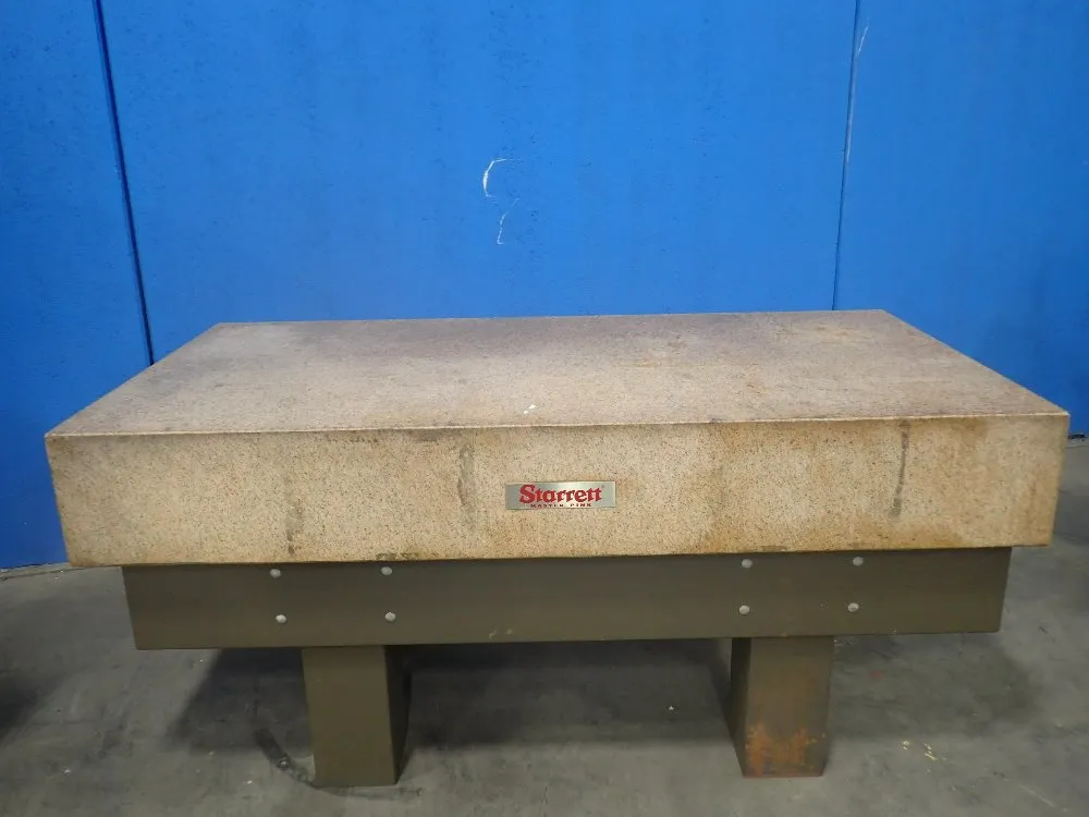 Starrett 72"x36"x10.5" Granite Surface Plate W/stand - Master Pink