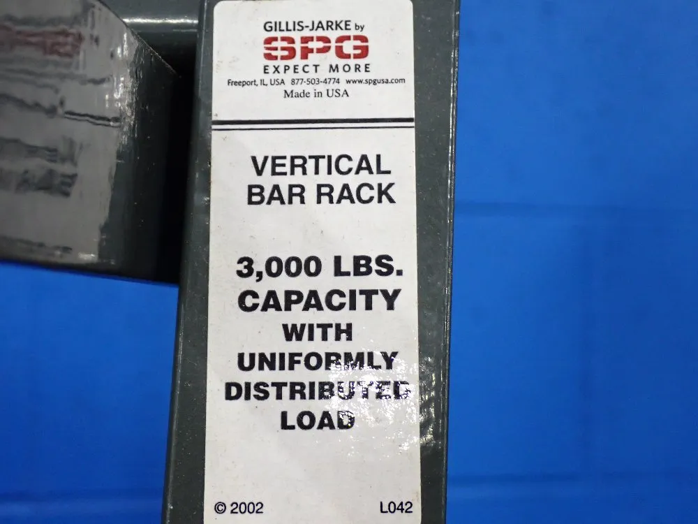 Spg 3000# Vertical Bar Rack