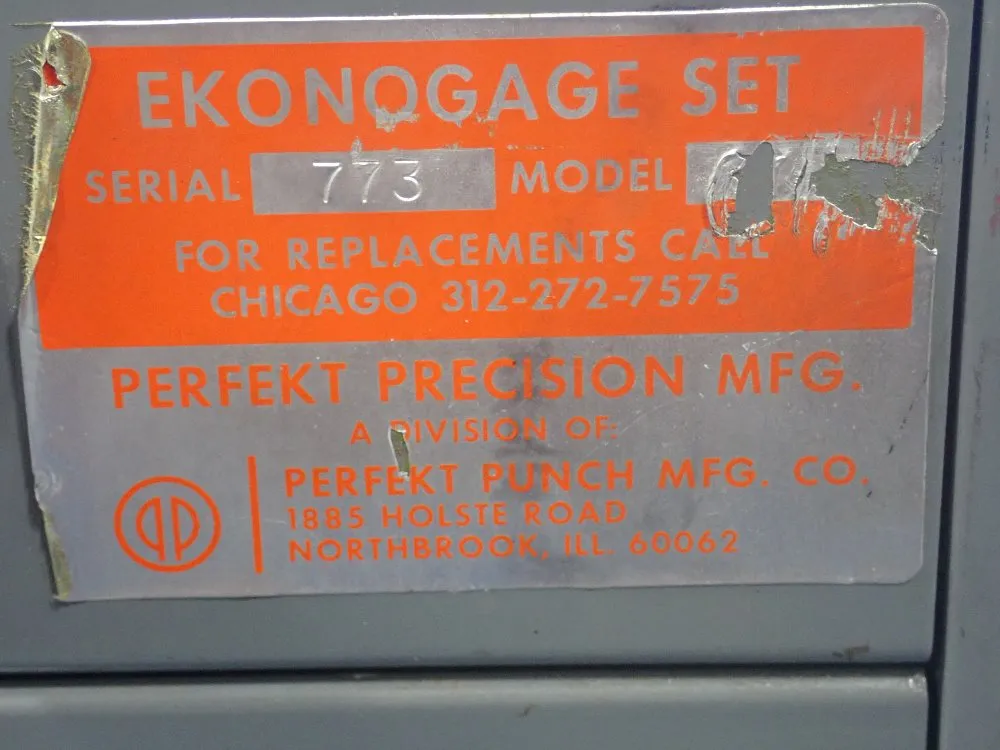 Perfekt Precision Mfg. .937-1.000 Ekonogage Plug Gage Set