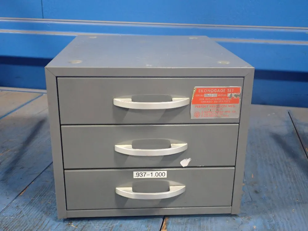 Perfekt Precision Mfg. .937-1.000 Ekonogage Plug Gage Set