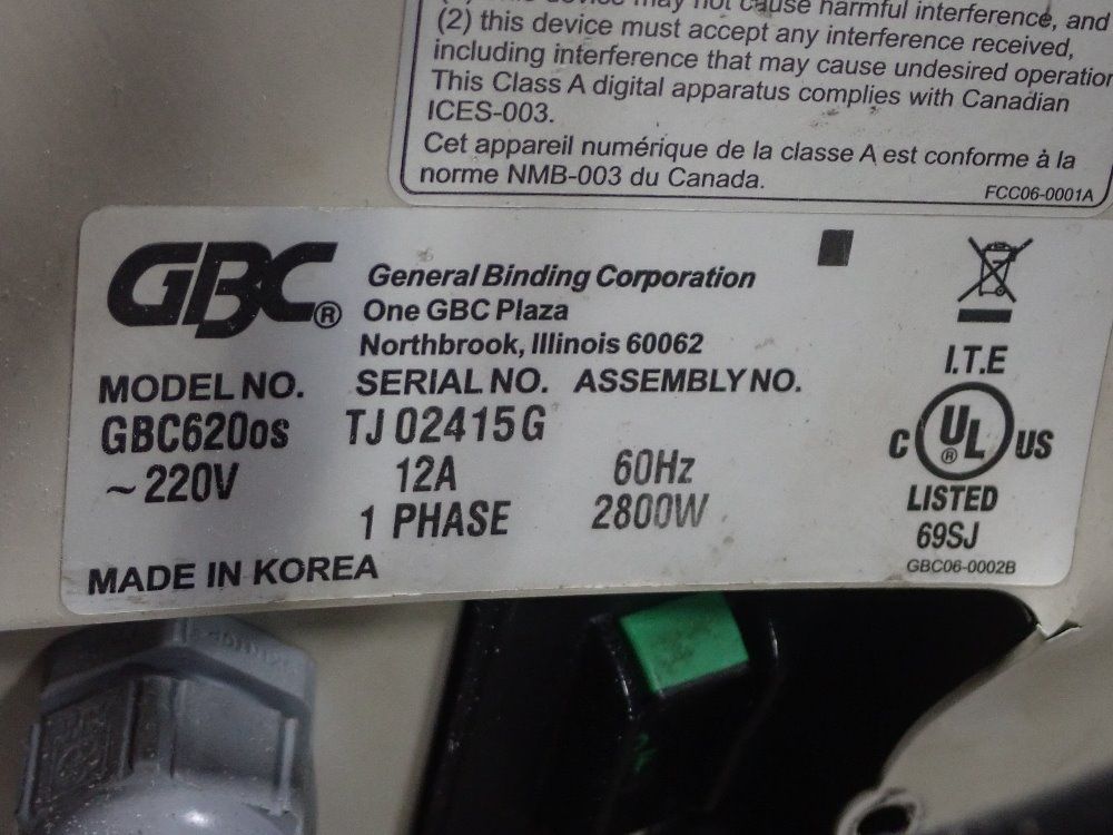 Gbc 21" Pile Feed Hot Laminator - Gbc620os