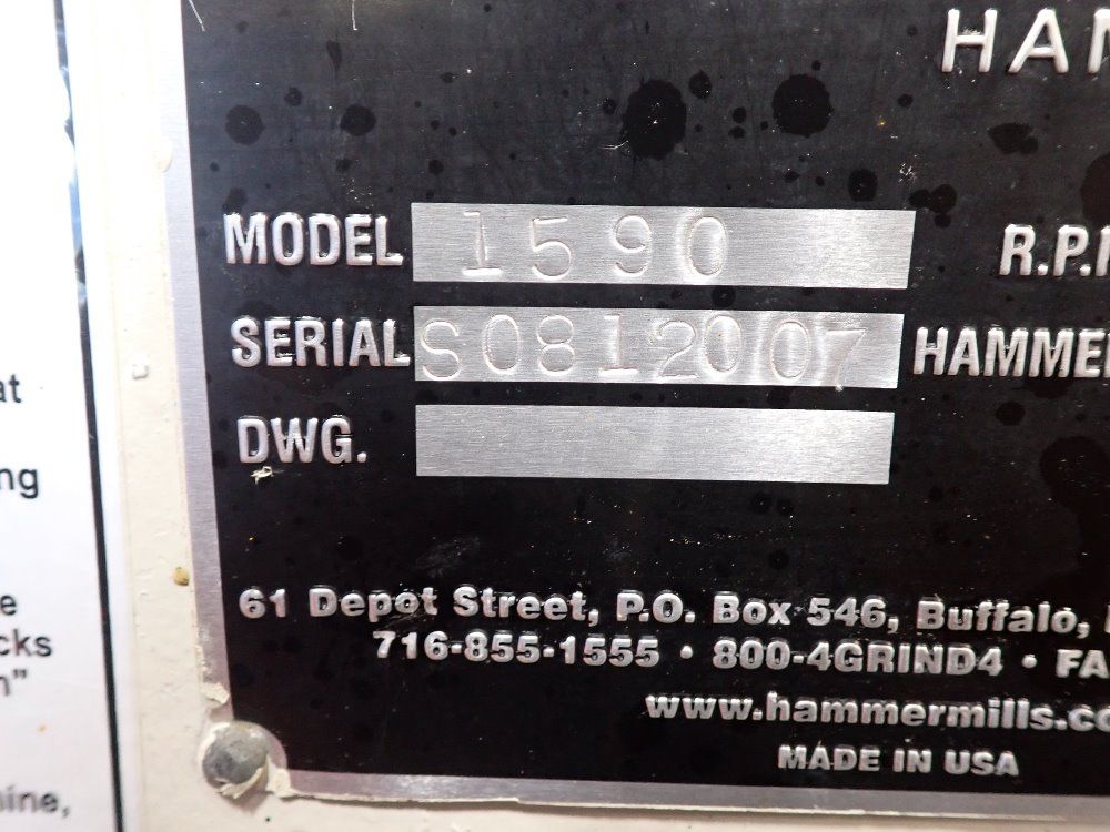 Schutte Buffalo 150 Hp Hammer Mill - 1590