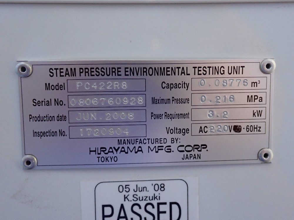 Hastest Climate Chamber - Pc-422r8