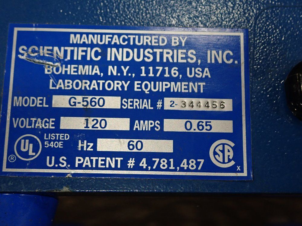 Scientific Industries 5" X 5" Mixer - G-560