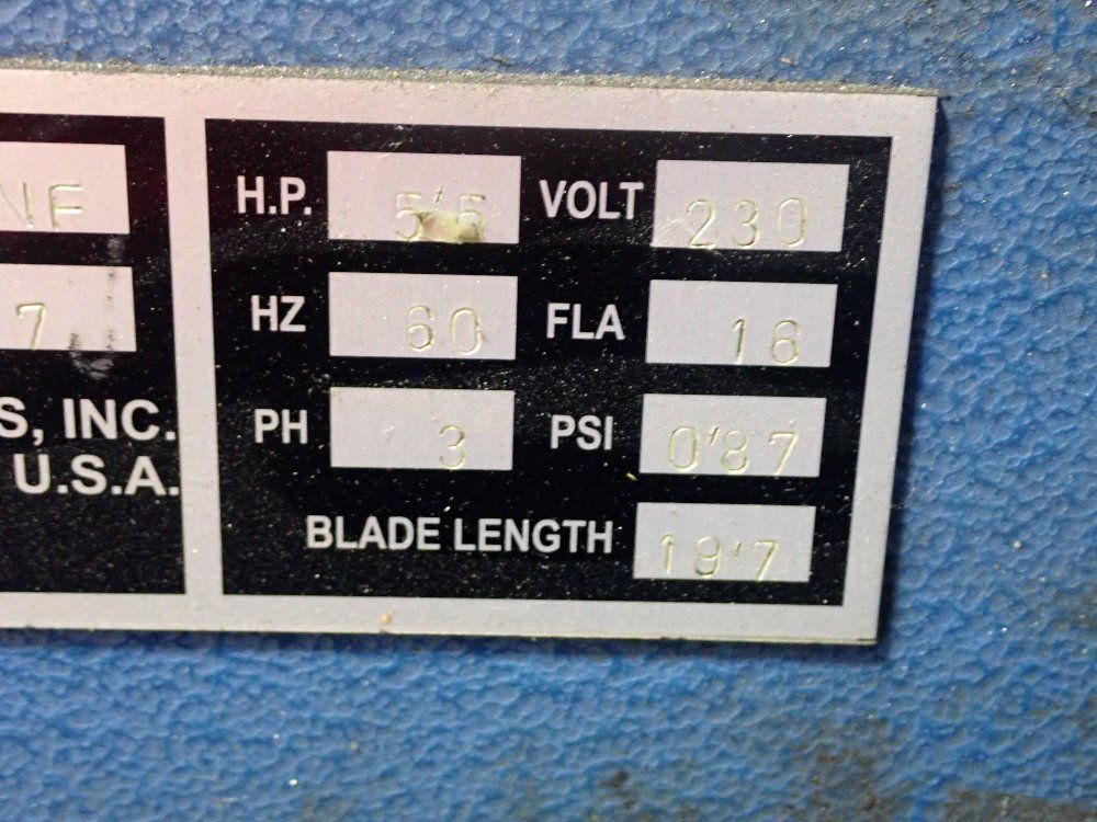 Scotchman Industries 20" Upcut Saw - Sup-500-nf