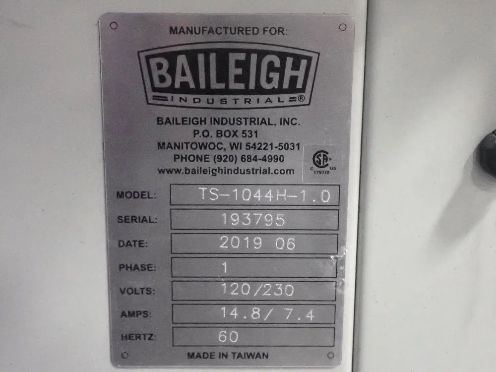 Baileigh Table Saw - Ts-1044h-1.0