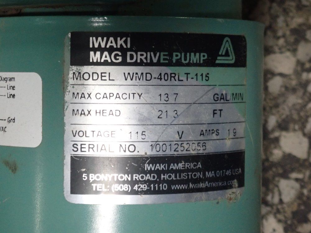 Iwaki Pump - Wmd-40rlt-115