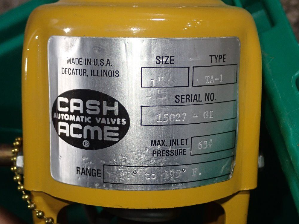 Cash Acme Automatic Valve - Ea-1