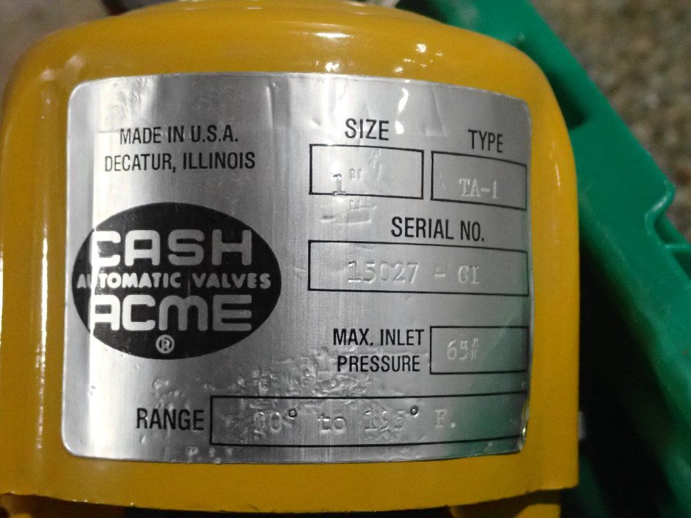 Cash Acme Automatic Valve - Ea-1