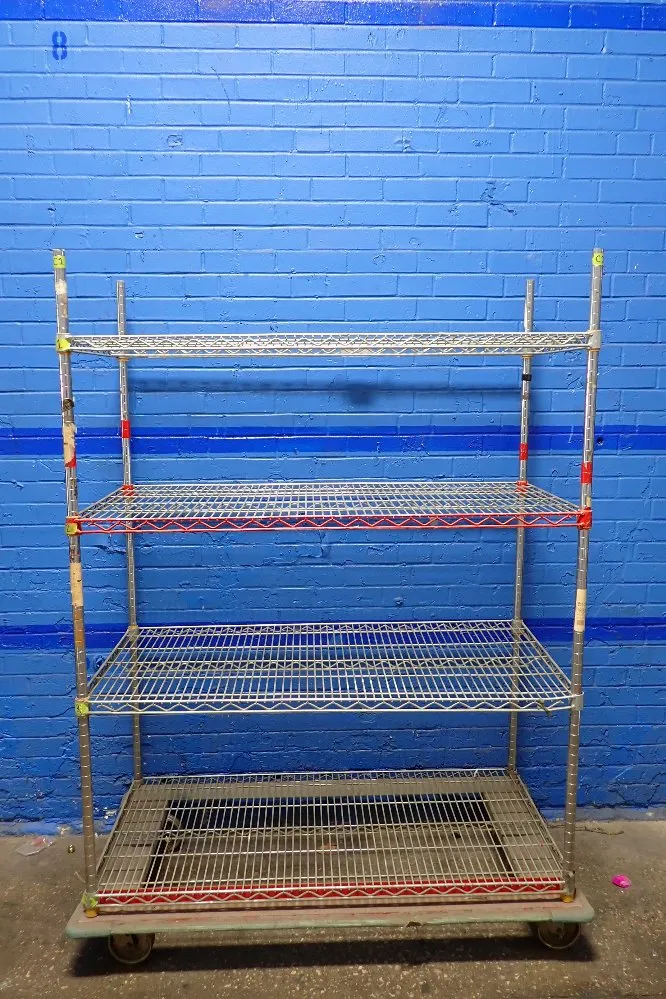 4 Shelves Portable Wire Rack