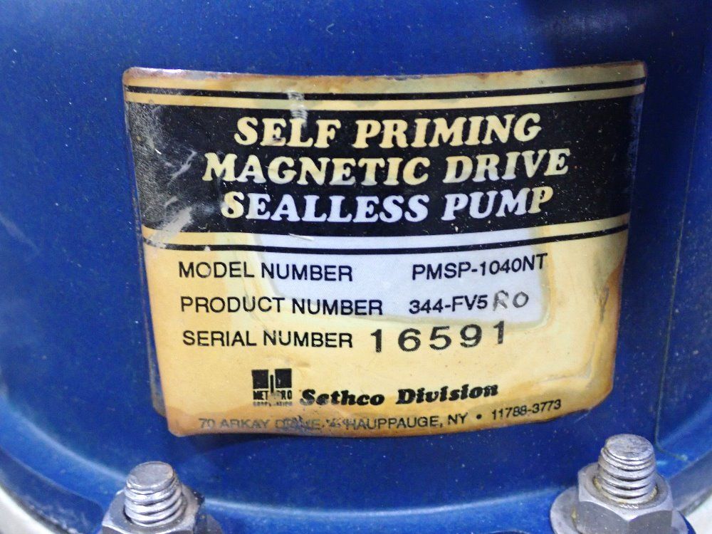 Sethco Division Pump - Pmsp-1040nt