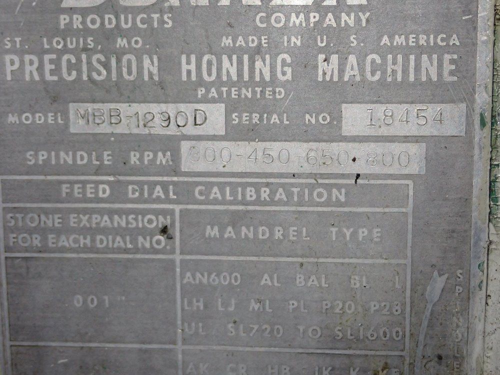 Sunnen Honing Machine