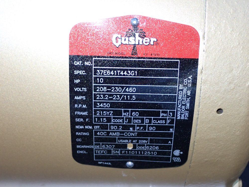 Gusher 10 Hp Motor