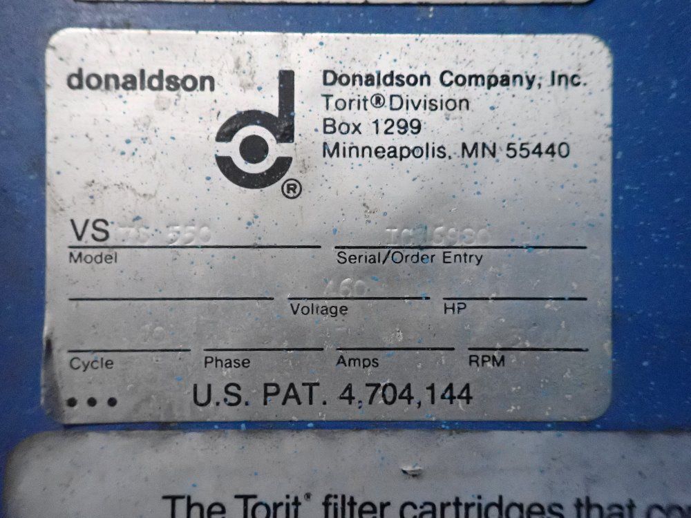 Donaldson Dust Collector - Vs-705-550