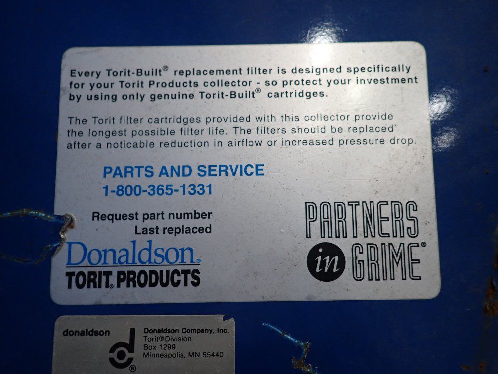 Donaldson Torit Downflo Dust Collector - Dft2-4 Od