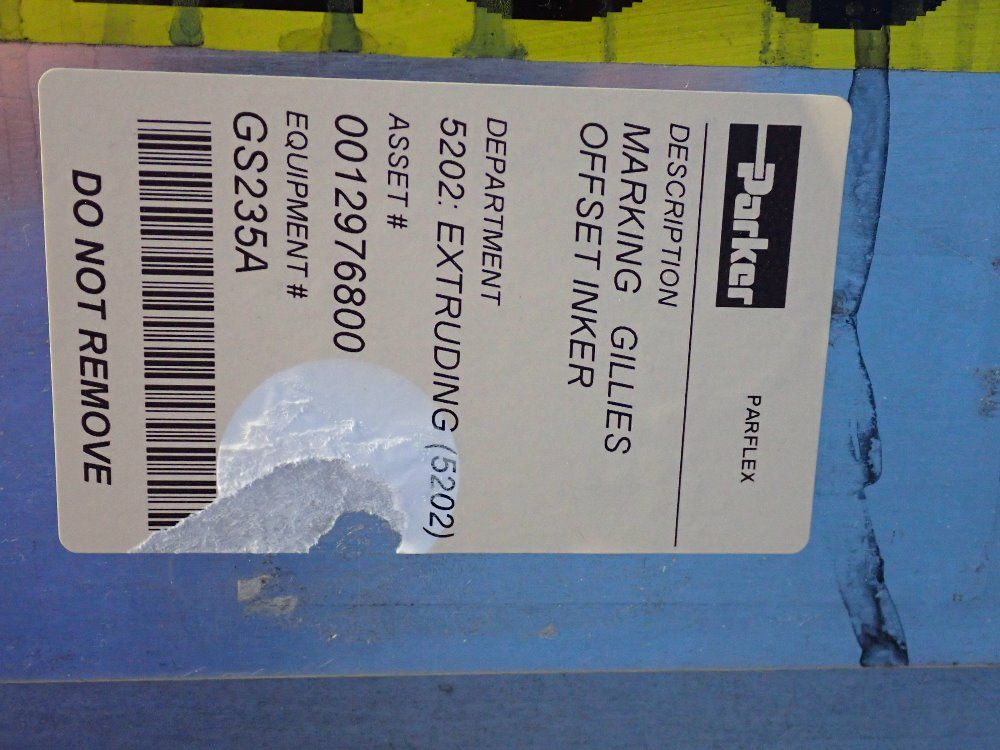 W. Gillies Technologies Offset Inker - Gs235a