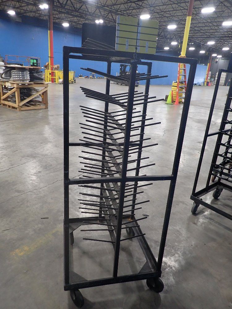 100 Hooks (10 Rows Of 5/side) Portable Metal Rack