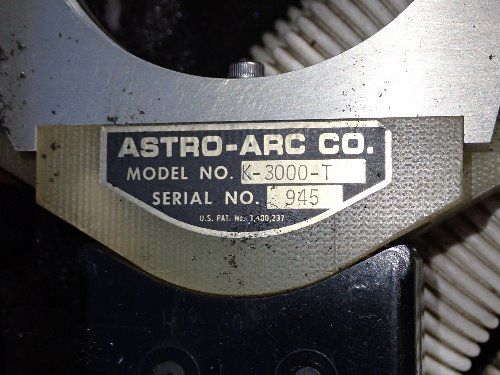 Astro Arc 3 1/2" Dia Orbital Weld Head - K-3000-t