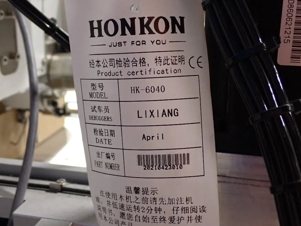 Honkon 18" X 27" Table Industrial Sewing Machine - Hk-6040