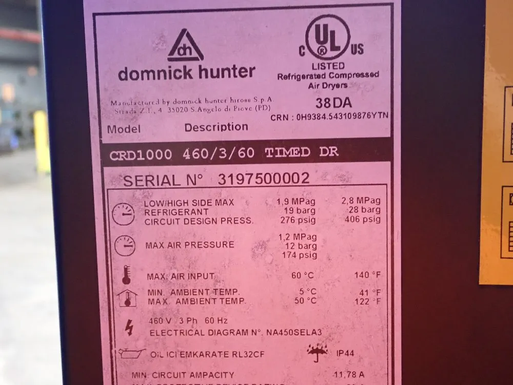 Dominick Hunter 140f Air Dryer - Crd 1000