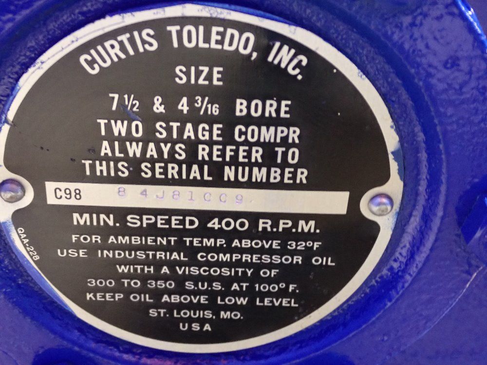 Curtis Toledo Air Compressor