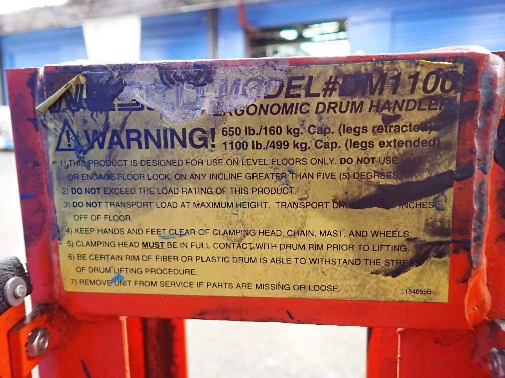 Wesco 1100 Lbs Drum Handler - Dm 1100