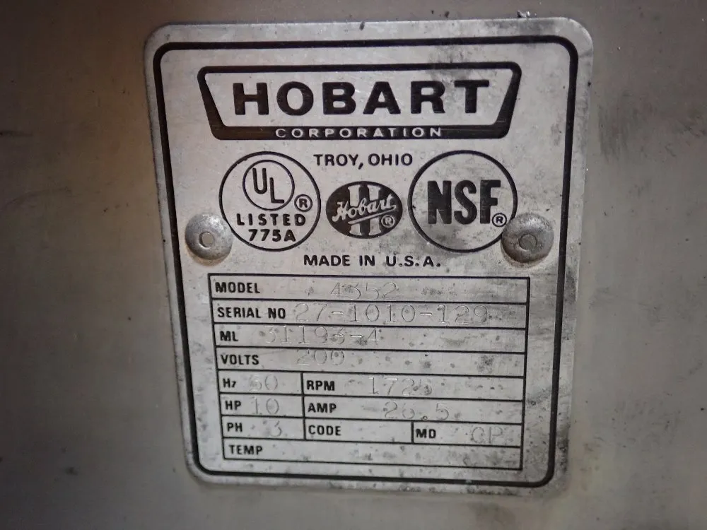 Hobart Mixer - 4352
