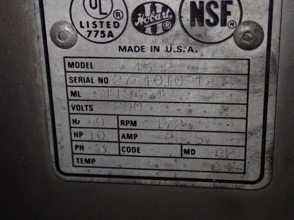 Hobart Mixer - 4352