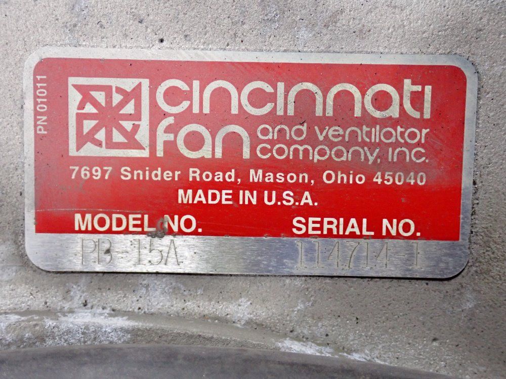 Cincinnati 5 Hp Blower - Pb-15a