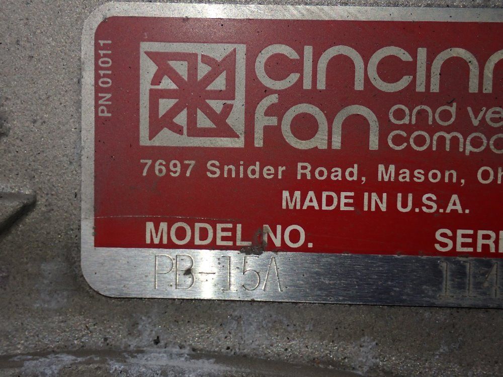 Cincinnati 5 Hp Blower - Pb-15a