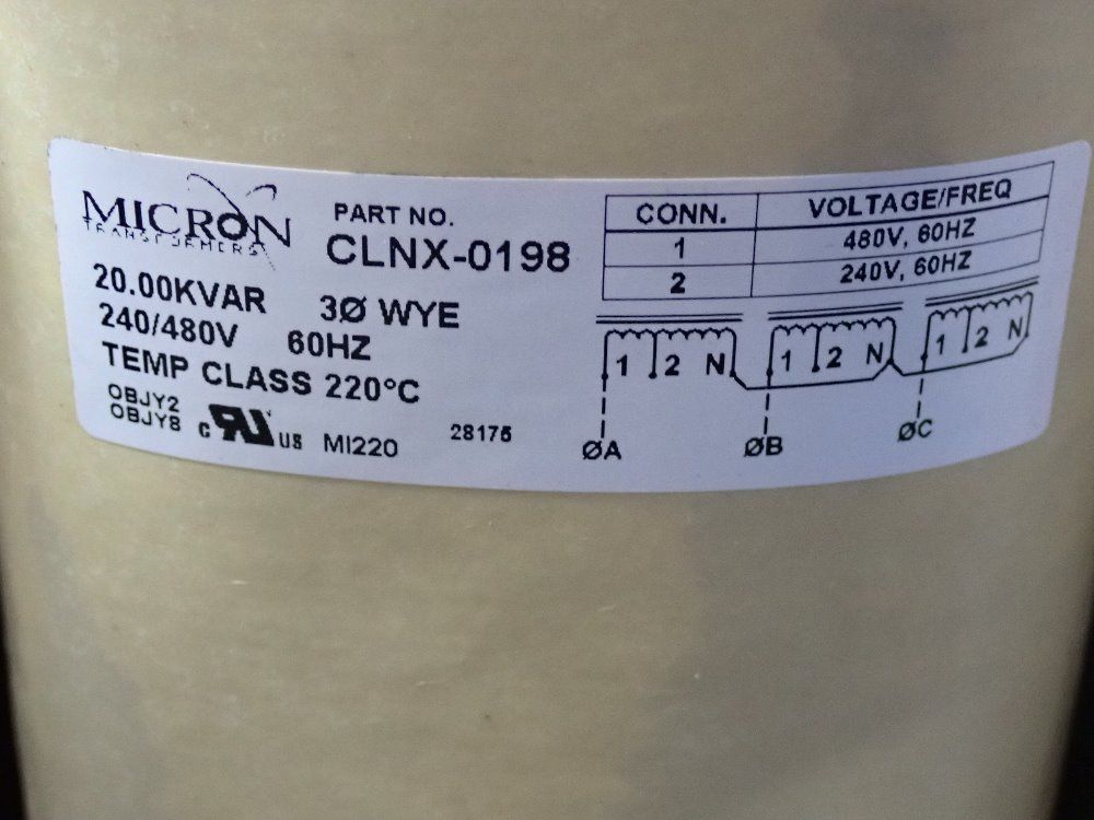 Micron 20 Kva Transformer - Clnx-0198
