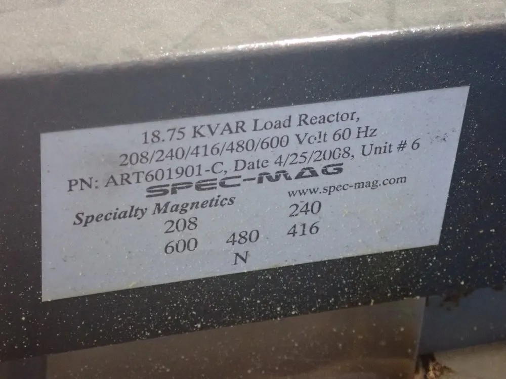 Spec-mag 18.75 Kva Load Reactor - Art601901-c
