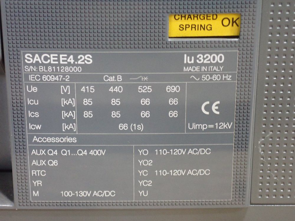 Abb Low Voltage Circuit Breaker - Sace E4.2s