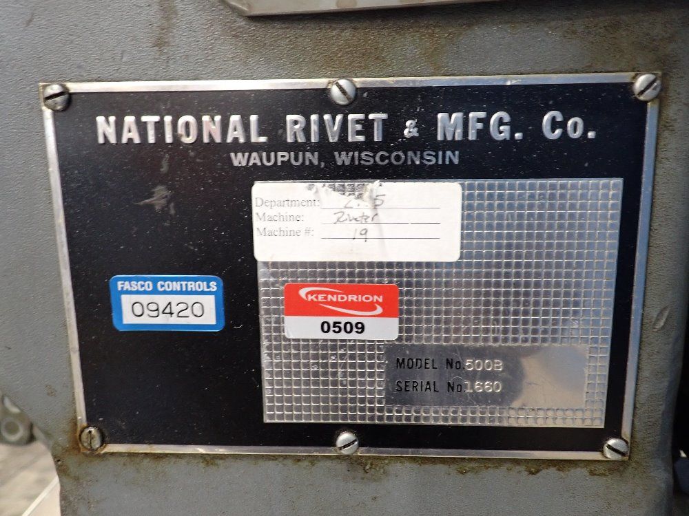 National Rivet Mfg Co Riveter - 500b