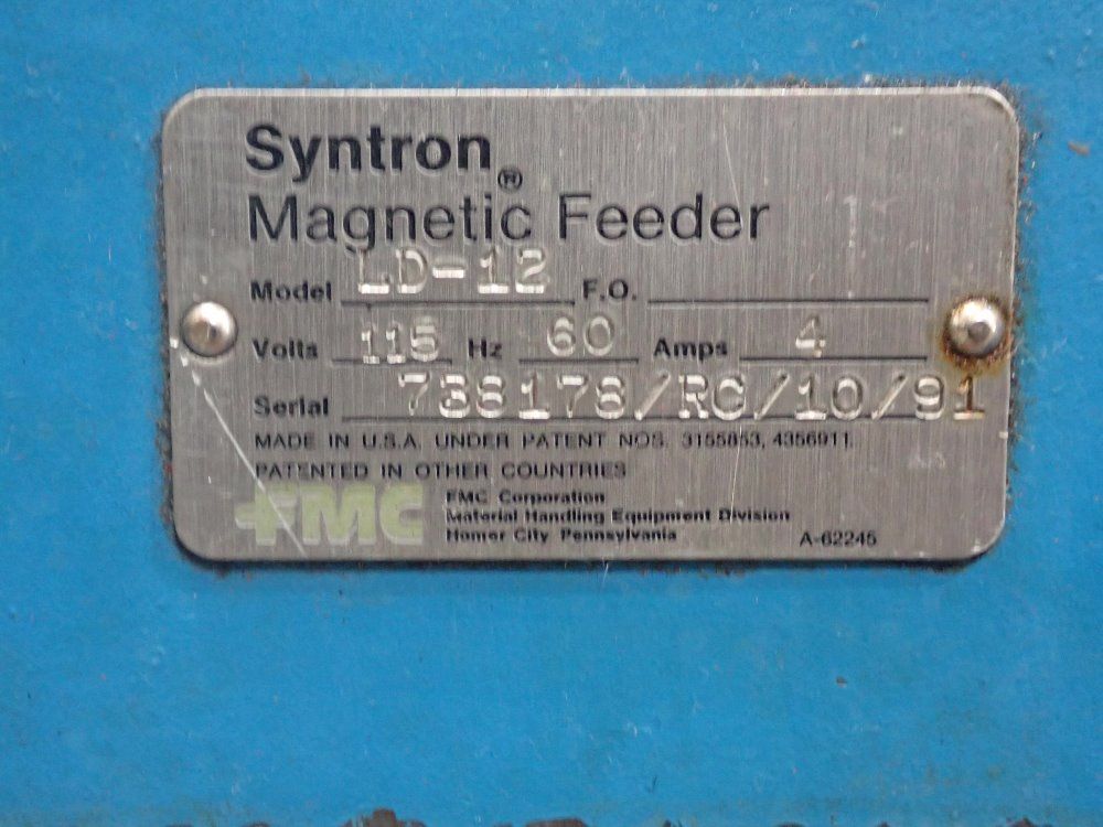 Syntron Magnetic Feeder - Ld-12