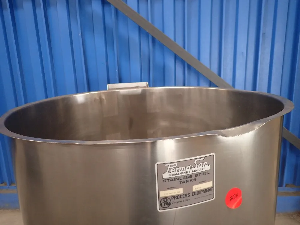 Perma San 230 Gal Stainless Steel Tank - 230 Gallon Ovc1