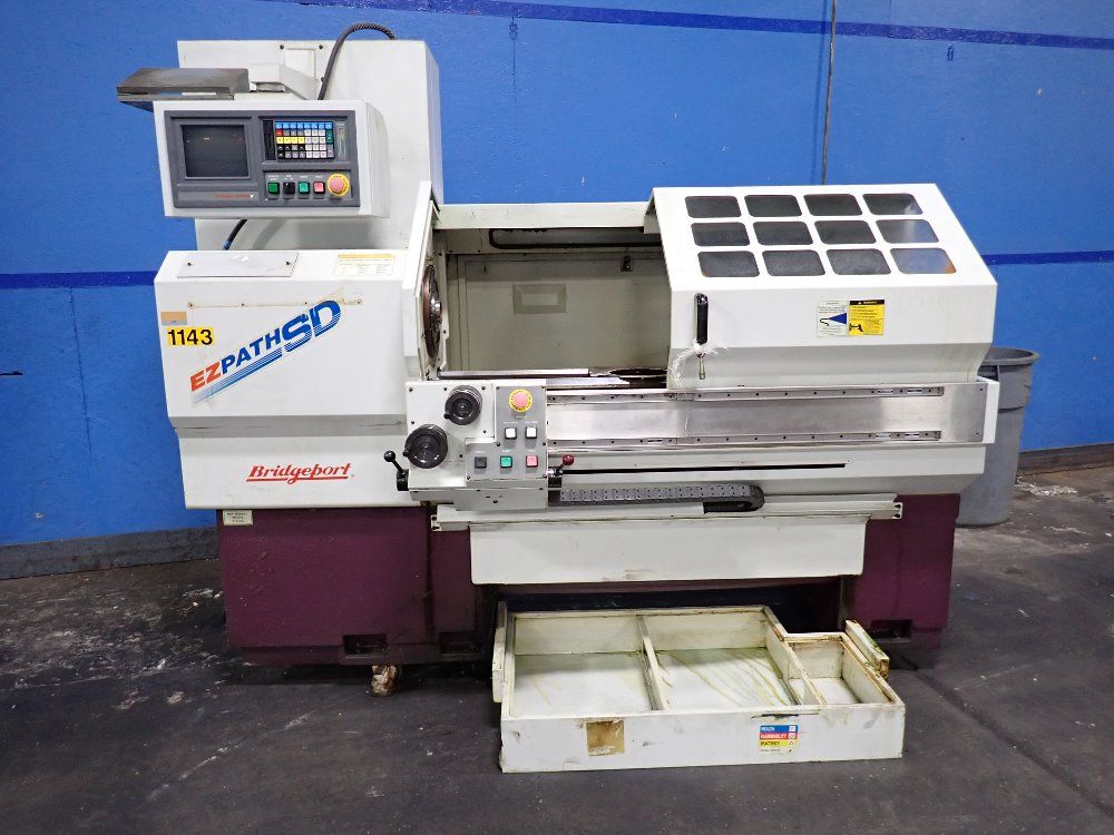 Used Bridgeport Cnc Lathe Hgr Industrial Surplus