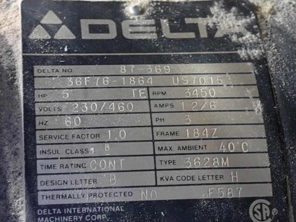 Delta International Machinery Corp. 10" Tilting Arbor Unisaw - 34-806f